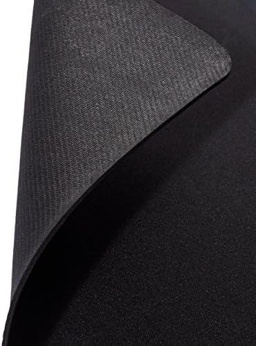 Amazon Basics Large Square Computer Mouse Pad, Cloth and Rubberized Base, 17.7L x 15.7W inches, Black