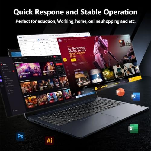 Lenovo IdeaPad 1 Touchscreen Laptop, 15.6" FHD(1920 * 1080), Intel Core i5-1335U, 16GB RAM, 512GB SSD, HDMI, SD Card Reader, Webcam, Wi-Fi 6, Win 11 Home, Abyss Blue, Bundle with ML101 Wireless Mouse