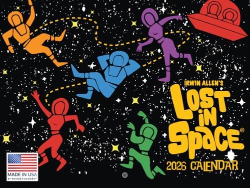 Lost In Space Calendar 2026 Monthly Wall Calender 12 Month | American Made In The USA