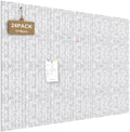 JBER Large Cork Board Alternative 72" x 48" - 24 Pack Self-Adhesive Felt Bulletin Board Tiles, Pin Board Vision Board for Walls, Office & Home Decor(Silver Gray)