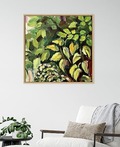 Kate and Laurel Sylvie Blank Framed Canvas Wall Art, 30x30 Natural, Modern Empty Canvas for Paint-Your-Own Art, Ready to Paint Premium Already Framed Material