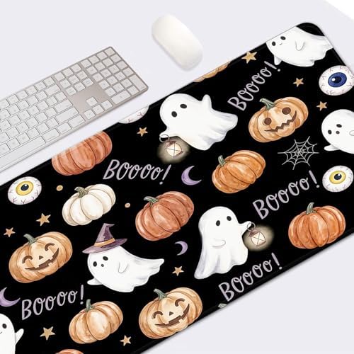 Britimes Large Mouse Pad, Mouse Pad, 31.5 x 15.7 Inch, Halloween Ghosts