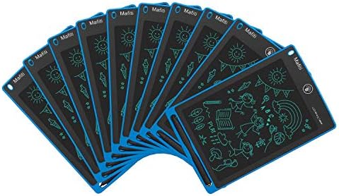 mafiti 10 Pack LCD Writing Tablet 8.5 Inch Electronic Drawing Pads for Kids Portable Ewriter Doodle Board Blue