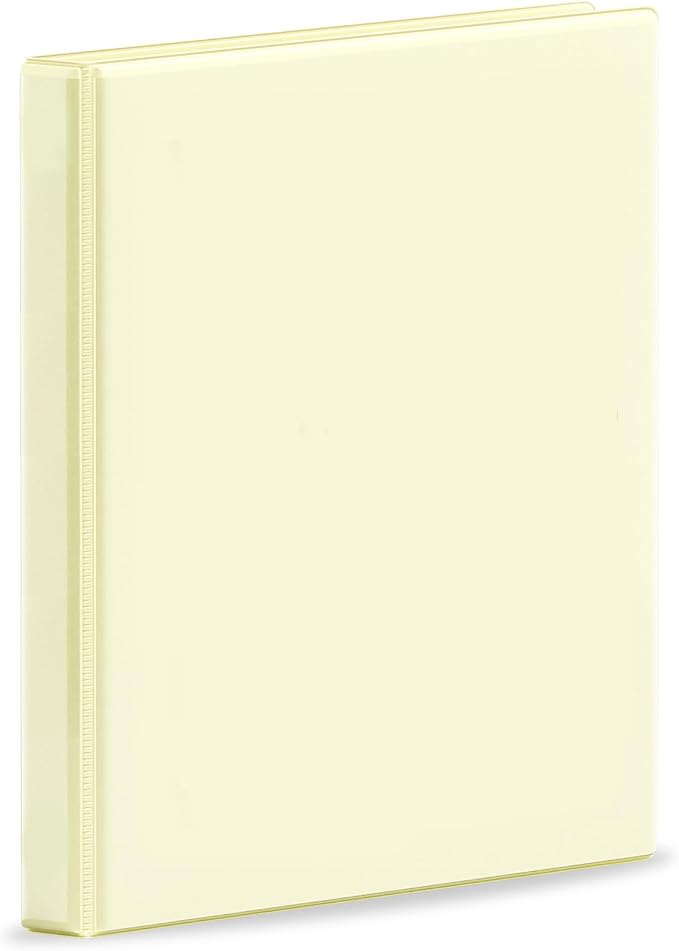 SUNEE 3 Ring Binder, 1/2 Inch D Ring, Clear View PVC-Free (Fit 8.5x11 Inches), Green, 1 Pack