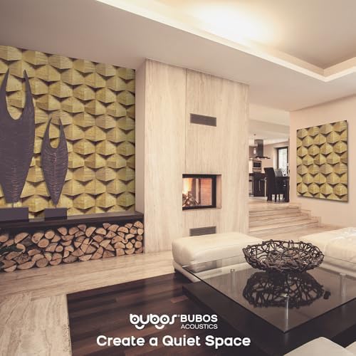 BUBOS 6 Pack Art Acoustic Wall Panels,70.8”x47.2”Self Adhesive for Home Decor