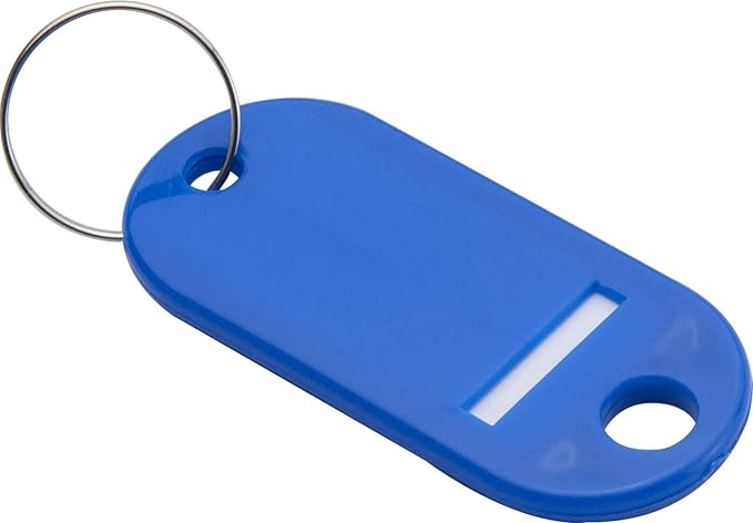 Barska Multi-Purpose Key Tags with Write-On Labels & Ring Holders - 100 Colored Tags