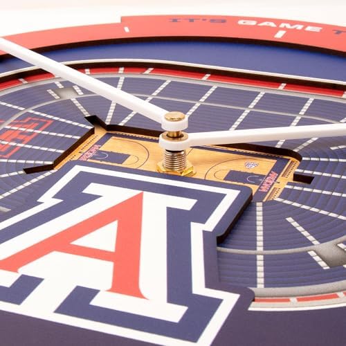 YouTheFan NCAA Arizona Wildcats StadiumView 3D Wall Clock
