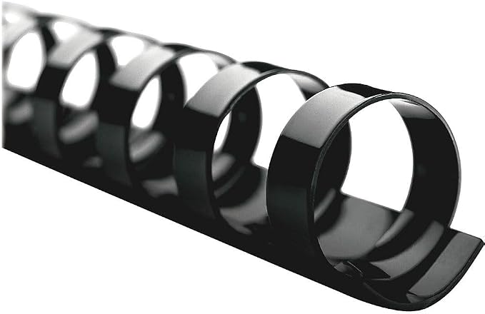 GBC CombBind Binding Spines, 1-0.5-Inch Spine Diameter, Black, 320 Sheet Capacity, 100 Spines (4200010)