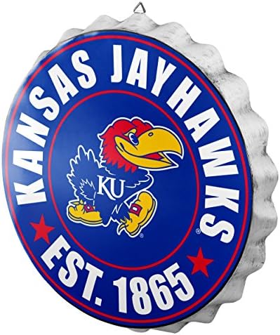 foco NCAA Team Logo Metal Bottle Cap Hanging Wall Sign