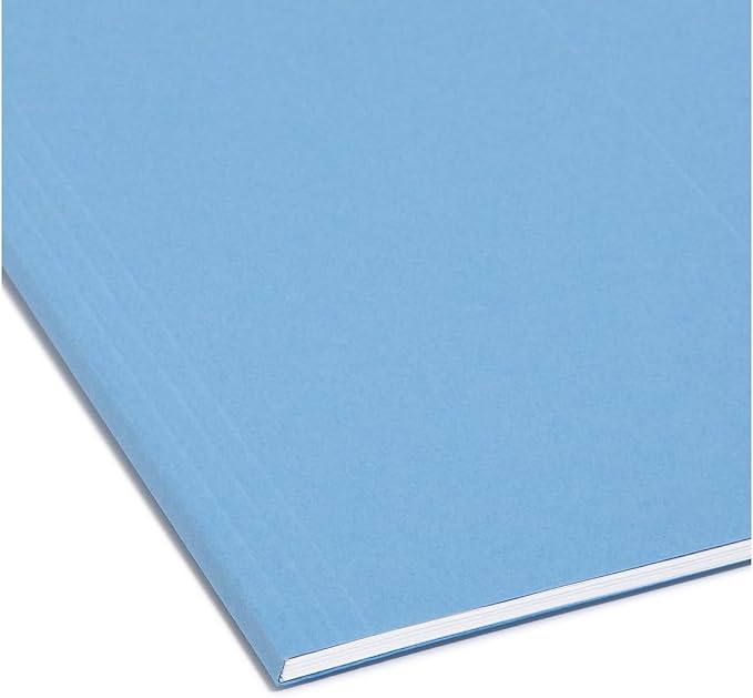 Smead FasTab Hanging File Folder, 1/3-Cut Built-in Tab, Legal Size, Assorted Primary Colors, 18 Count (64153)