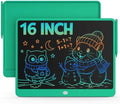 Bravokids 16 Inch LCD Writing Tablet for 3-8 Year Olds - Electronic Drawing Pad and Doodle Board as Educational Birthday Gifts for Girls and Boys (Green)