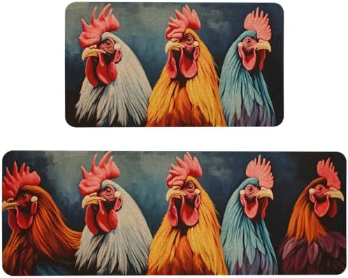 Kitchen Rugs and Mats Set of 2,Floor Mats for Home Kitchen Decor Mat