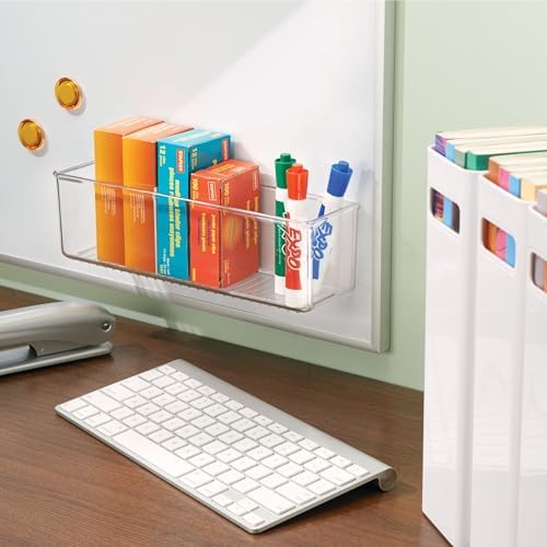 iDesign Adhesive Organizer Bin, Set of 4, Clear