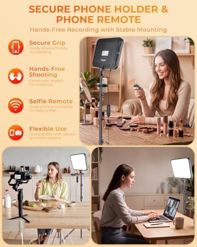 Torjim 12 Inch Video Light Kit for Creators | 30W High Brightness