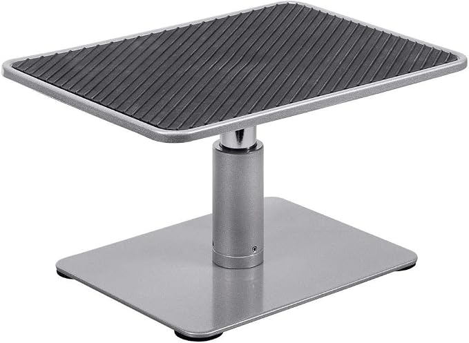 Monoprice Universal Monitor Riser Stand - Raises Monitors 4.6 to 6.5 Inches, Silver Finish - Workstream Collection