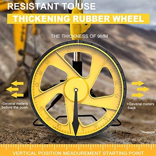 Zozen Measuring Wheel Digital Display, Feet/Meters, Foldable Measure Wheel
