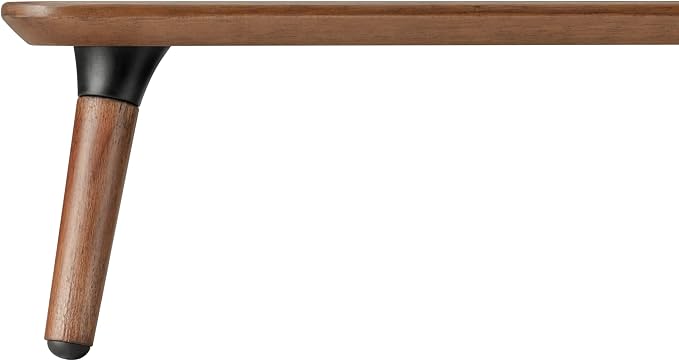 Desk Shelf for Top of Desk (Mahogany) Mid Century Modern Monitor Stand (39.37 × 9.45 × 4.72 inches)