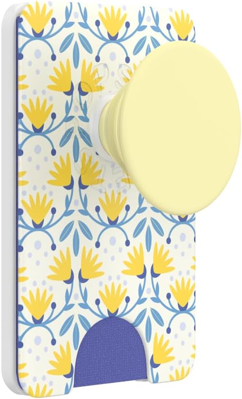 PopSockets Adhesive Phone Wallet with Grip- Tea Towel | PopWallet, Holds 3-5 Cards, Swappable Top, Kickstand, Blue, Light Blue, Baby