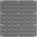 Akro-Mils 30618 Heavy Duty Wall Mount Garage Storage Steel Louvered Panel | Wall Storage Bin Hanging Organizer System for AkroBins, 18-Inch W x 19-Inch H, Grey, 4 Pack