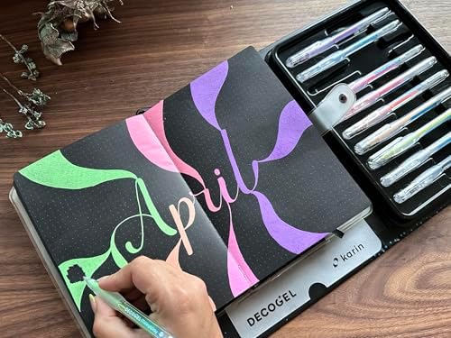 Karin Deco Gel 1.0 Milky Way 10 Colours Set, Gel Pens in Pastel Colours