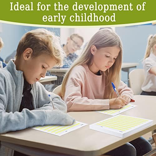 Eaasty 400 Sheets Write Beginner Paper Level 1 Lines & Highlighted,Style 1