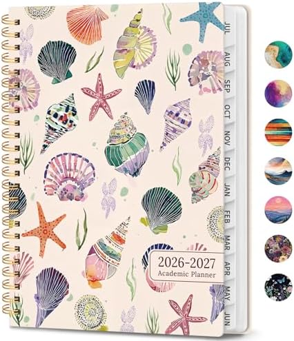 Planner 2026-2027, Weekly & Monthly Academic Calendar, Jul 2026 – Jun 2027