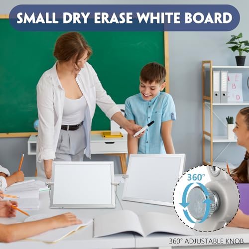 AmazingSpark 6 Pcs Small Dry Erase White Board with Stand 6 x 8'', White
