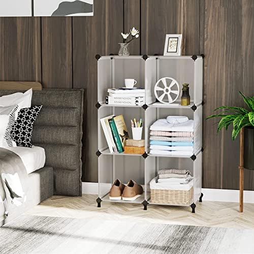 AWTATOS Closet Organizer, 6 Cube Storage Organizer, Closet Storage Shelves