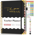 Teacher Planner 2026-2027, July 2026 - June 2027, Academic Weekly & Monthly Calendar Planner with Tabs, 8.5" x 11" A4 Teacher Lesson Plan Book with 7 Periods, Daily Agenda School Organizer for Teacher Student Homeschool, Black