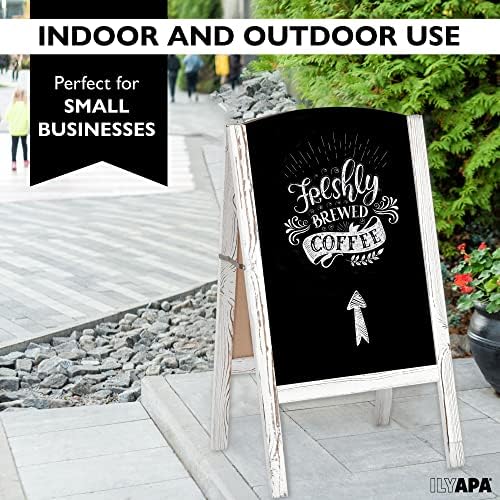 Ilyapa A Frame Chalk Board Easel Sign 20x40 in - Sandwich Signs Outdoor