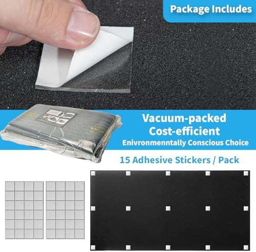 Art3d 4-Pack High-Density Wedge Design Acoustic Foam Panels, 48 x 24 x 2 in