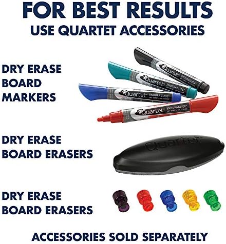 Quartet Dry Erase Whiteboard, Magnetic White Board, 18" x 24", Plastic Frame, Industrial Yellow (724120)