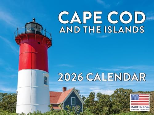 Cape Cod Calendar 2026 Nantucket Marthas Vineyard Wall 12 Month Monthly MA Scenic Souvenirs Themed Gifts | American Made In The USA