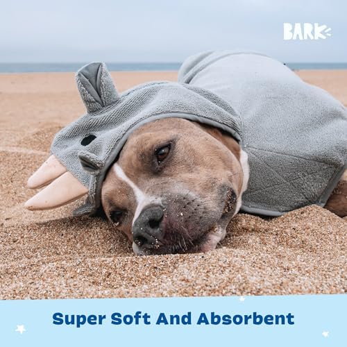 BARKBOX Dog Bathrobe - for Dogs - Medium