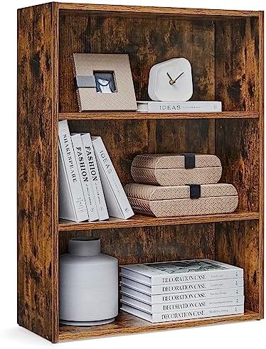 VASAGLE 3-Tier Bookshelf, Storage Organizer, 23.6 x 9.4 x 32 Inches