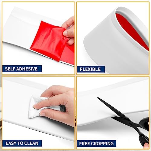 Vinyl Baseboard Molding Trim 4 Inch Peel and Stick Cove Base