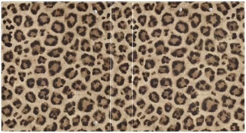 Brown Leopard Print 3 Ring Binder 1.5 Inch Decorative Hardcover File Folder for School Office Papers Portfolio Planner Organizer Recipe Binders 1 Pc