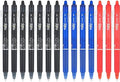 PILOT FriXion Erasable Gel Pens, Pack of 14, Black, Red & Blue