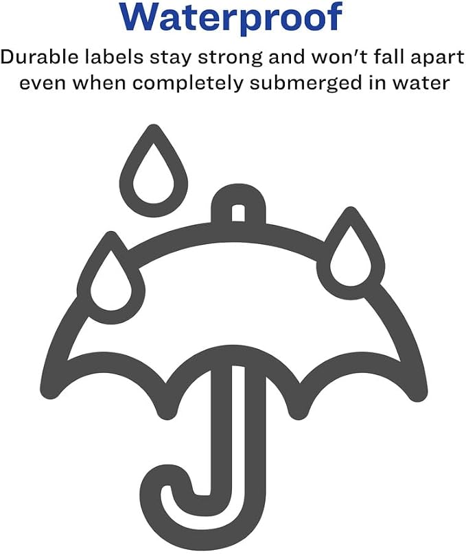 Avery Durable Waterproof Shipping Labels with Sure Feed Technology, 3-1/3" x 4", White, Laser Compatible, 300 Blank Labels per Pack, Great for Mailing, Branding, and More (5-Pack of 5524)