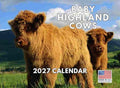 Baby Highland Cow Calendar 2027 Monthly Wall Calender 12 Month