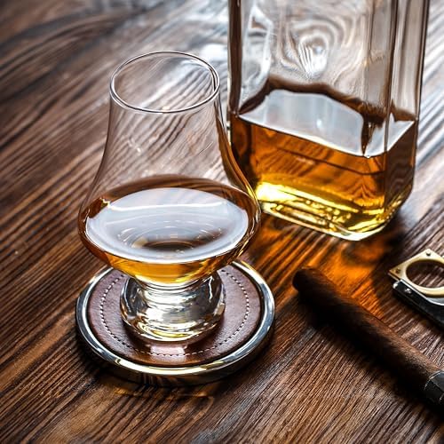Final Touch Whiskey Tasting Glasses, Lead-Free Crystal Snifters, Set of 2