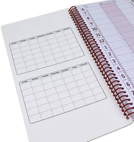 Portage Notebooks Appointment Book – Large 7" x 13.5" Undated Planner for Daily Scheduling - 3 Column Professional Daily Planner Undated for Office, Home, or Salon Use