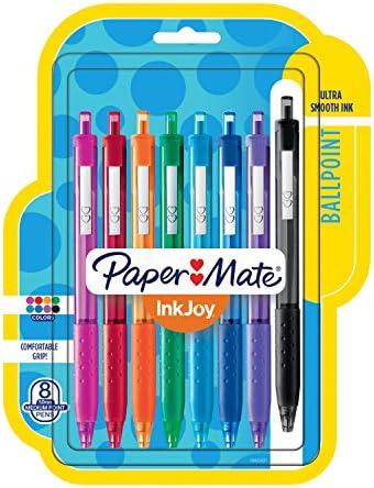 Paper Mate InkJoy 300RT Retractable Ballpoint Pens, Medium Point (1.0mm), Assorted, 48 Count, 6 Packs of 8