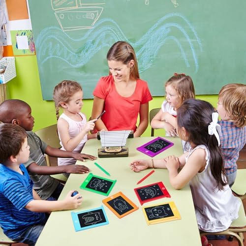 Nezyo 16 Pack 4.5 Inch Mini LCD Writing Tablet for Kids,6 Colors