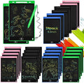 24 Pack LCD Writing Tablet Drawing Board 8.5 inch Colorful Drawing Tablet for Kids, LCD Erasable Doodle Pad Educational Toy Gift for Boys Girls (Blue,Black,Green,Pink)