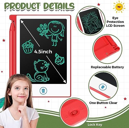 Zhehao 32 Pcs LCD Writing Tablet for Kid Mini Doodle Board,Bright Colors