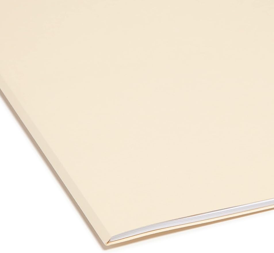 Smead 100% Recycled File Folder, 1/3-Cut Tab, Letter Size, Manila, 100 Per Box (10339)