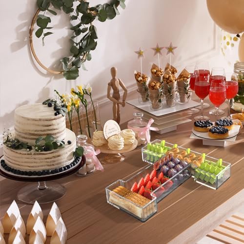 13.8" Acrylic Letter Charcuterie Tray,Fillable Alphabet Box (Letter T)
