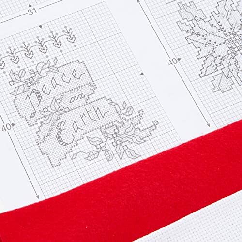 Bucilla Counted Cross Stitch Ornament Kit, 84293 Tiny Stocking, White