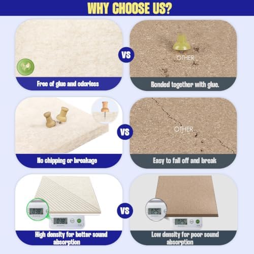 48" x 36" Large Cork Board Alternative&Felt Bulletin Board, Oatmeal